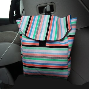 Stylish Car Trash Bag made with Vintage Polyester Fabric