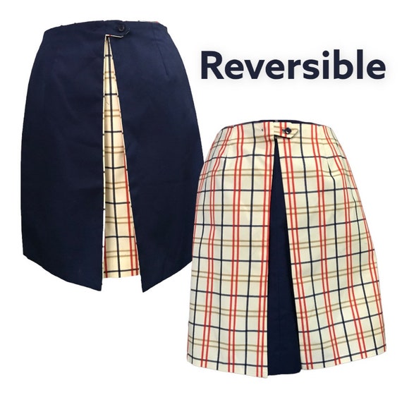 Reversible Pencil Wrap Skirt Vintage Glenbrooke W… - image 1