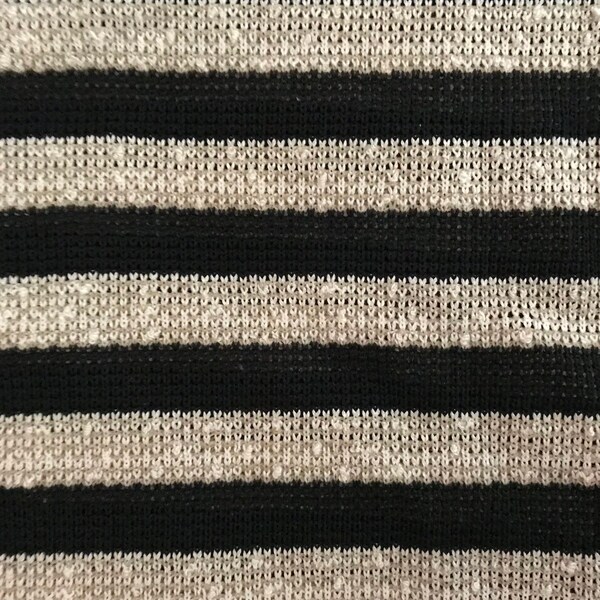 Stripe Knit Fabric Etsy