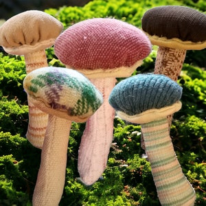 Fabric Mushroom Fall Autumn Woodland Decor Plush