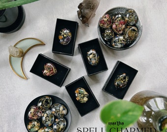 Spell Charmed Pocket Talismans | Intention Talismans | Resin Palm Stones | Handcrafted Talisman | Witchcraft | Spelled Charms | Pocket Stone