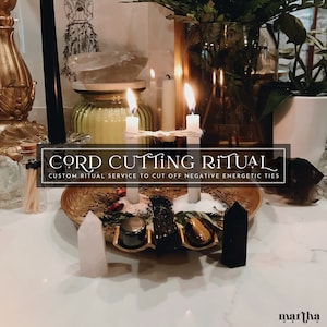 Cord Cutting Ritual Service + Tarot Reading + Healing Meditation | Candle Ceremony to Cut Negative Energy Ties | Candle Magick | Spellwork