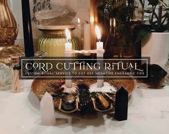 Cord Cutting Ritual Service + Tarot Reading + Healing Meditation | Candle Ceremony to Cut Negative Energy Ties | Candle Magick | Spellwork