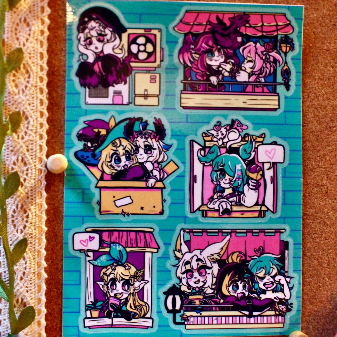 Nijisanji EN Windows Sticker Sheet Etsy Australia