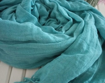 Oversized Cotton Gauze Scarf: Bohemian Style Wrap