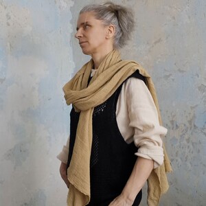 Gift for Her/Cotton Gauze Scarf/ Oversized Scarf/Men&#39;s Scarf/Women&#39;s Scarf/Unisex Scarf/ Boiled Cotton Scarf/Huge Bohemian Style Wrap