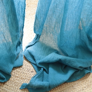 Tende Boho/Tende in mussola di crepe/Tende personalizzate/Tende trasparenti/Tende Boho/Tende per soggiorno