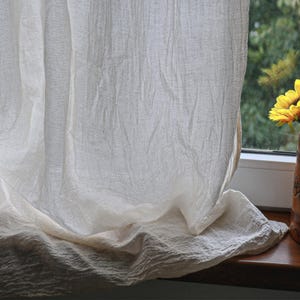 Hemp Curtains/Hemp Drapes/Boho Curtains/Cafe Curtains/Home Gift/Custom Curtains