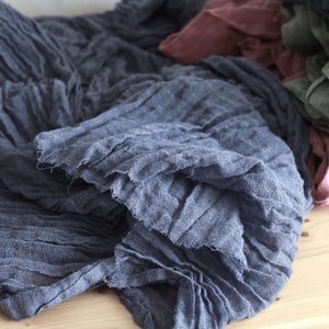 Wonderful fabric for decorating party/Gauze fabric for curtains/Fabric for dresses and blouses/Gauze for table runner