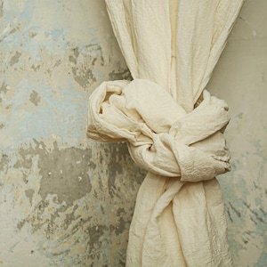 Hemp Drapes/ Home Gift/ Sheer Curtain Panel/ Hemp Drapes/ Long Drapes/ Boho Drapes, Door Drapes/ Window Drapes
