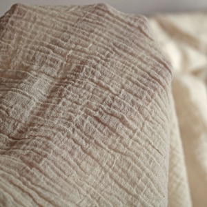 Fine cotton muslin fabric by the meter/Super fine cotton dress fabric/Weight 85gsm/100% cotton soft gauze fabric/premium canvas material
