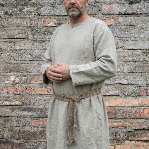Hemp Monk Tunic: Medieval Renaissance Viking Dress