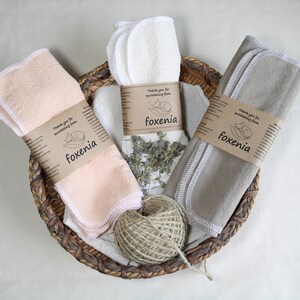 Set of 4 cotton cloths for the kitchen/toilet cloths/Cotton Towels / Kitchen Towels / Hand Towels / Eco-Friendly Gift / Washable Wipes/