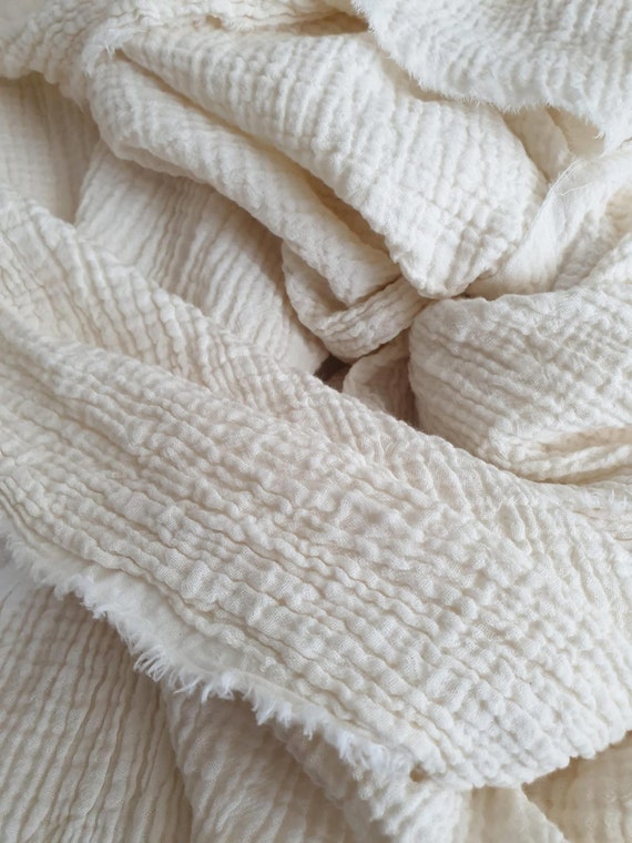 Thick Muslin Gauze Fabric Weight 179 Gsm/foam Cotton Muslin Fabric