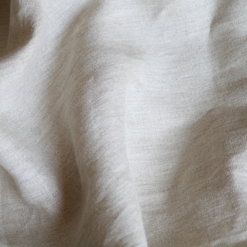 Natural Color Extra Wide Linen Fabric, 110 Inches 285 Cm Wide, Stone