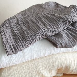 Thin Cotton Muslin Fabric/Weight 85 gsm/100% COTTON SOFT Gauze fabric/ Melted canvas/ Premium Cloth Material
