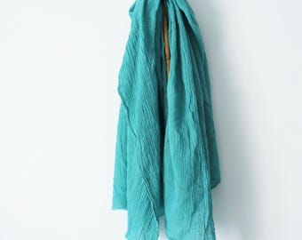 Oversized Cotton Gauze Scarf: Bohemian Style Wrap
