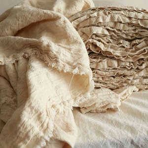 Tessuto di canapa per federe, tendaggi/tessuto di canapa per tende/tessuto di canapa rustico per decorazioni domestiche/tessuto vintage
