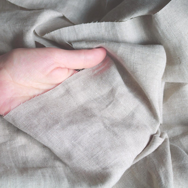 Natural Color Extra Wide Linen Fabric 110 Inches 285 Cm Etsy