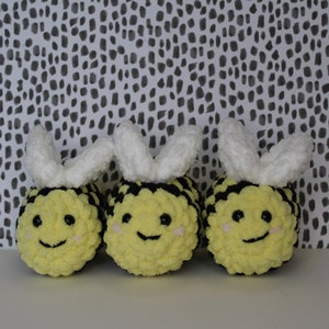 Small Bee Crochet Plush | Handmade | Stuffed Animal | Toy | Decor | Amigurumi Bee