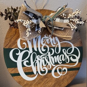 50% OFF MARKDOWN - Merry Christmas 12&quot; Door Hanger