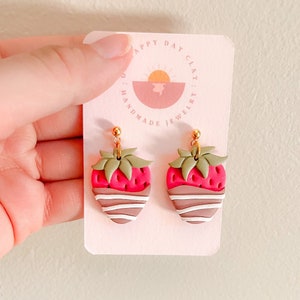 Chocolate Strawberry Earrings