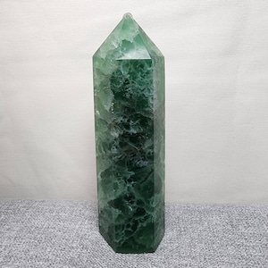 Green fluorite tower