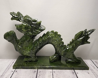 Dark green Serpentine Dragon.