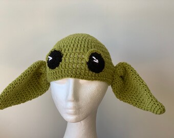 BabyYoda - The Child Beanie - Grogu Hat - Crochet Star Wars