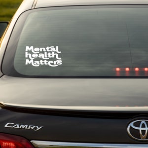 Mental Health Matters Decal, Health Awareness Decal Sticker, Mental ...