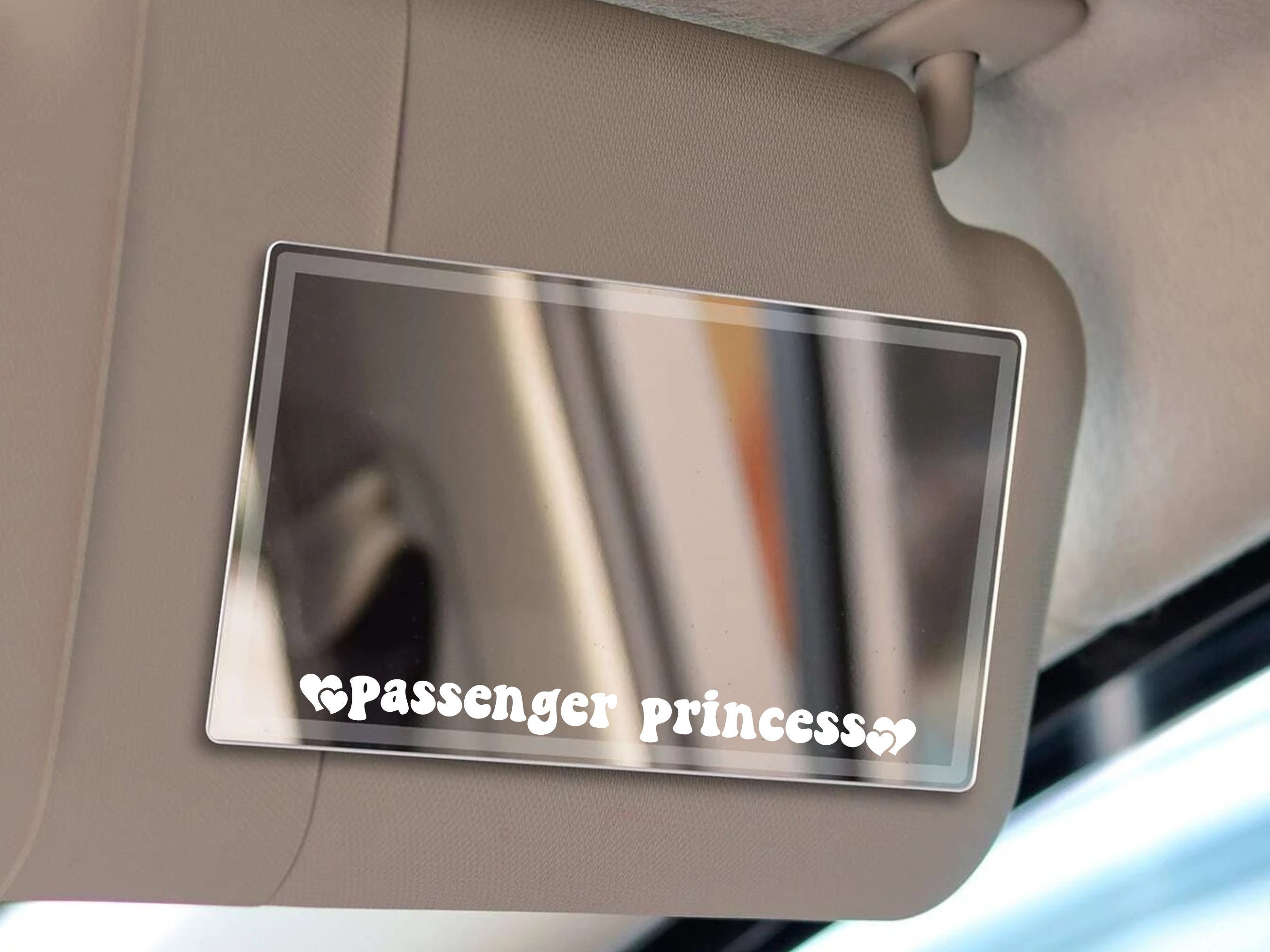 Passenger Princess Car Mirror Decal Car Accessories for Women