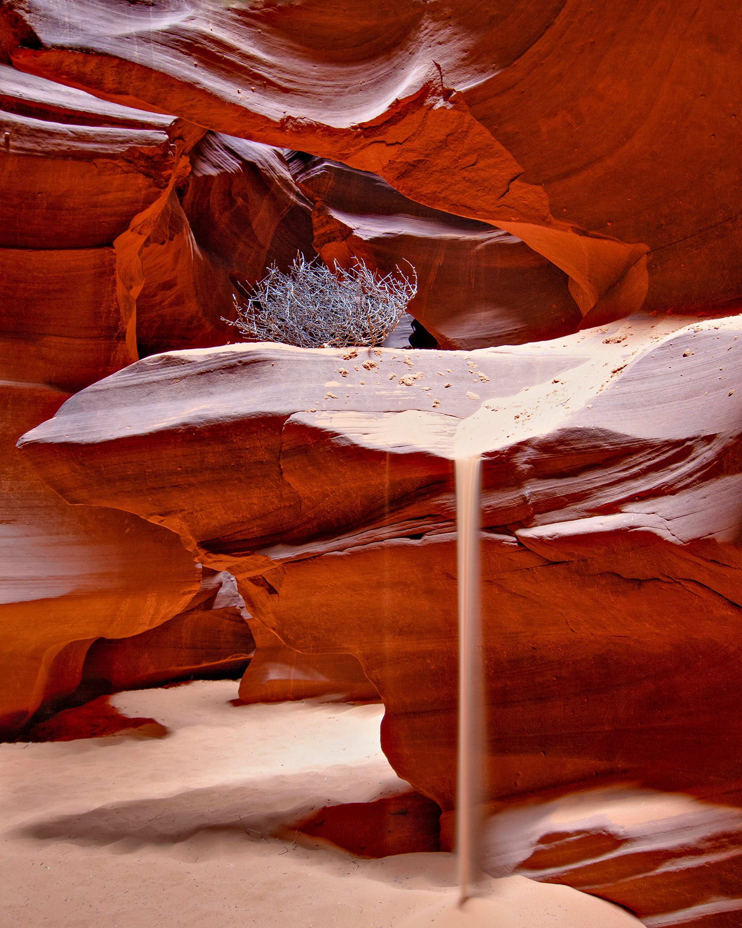 Falling Sand Antelope Canyon Home Decor Photography Canvas Print Slot ...
