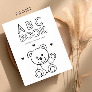 ABC Coloring Book: Toddler & Preschool Learning Activity (Digital Download)