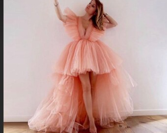 tulle gown
