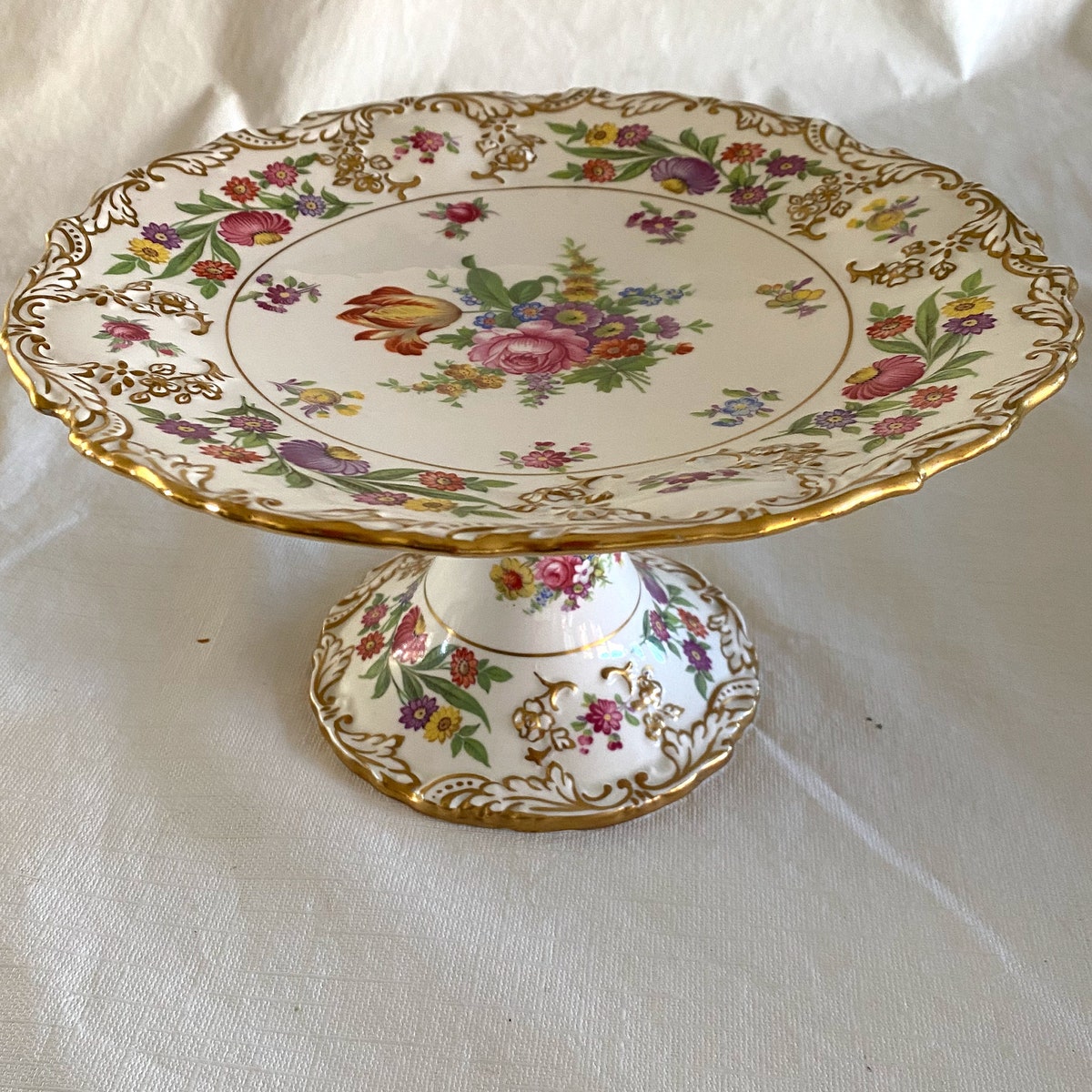 Dresden Cake Stand - Etsy