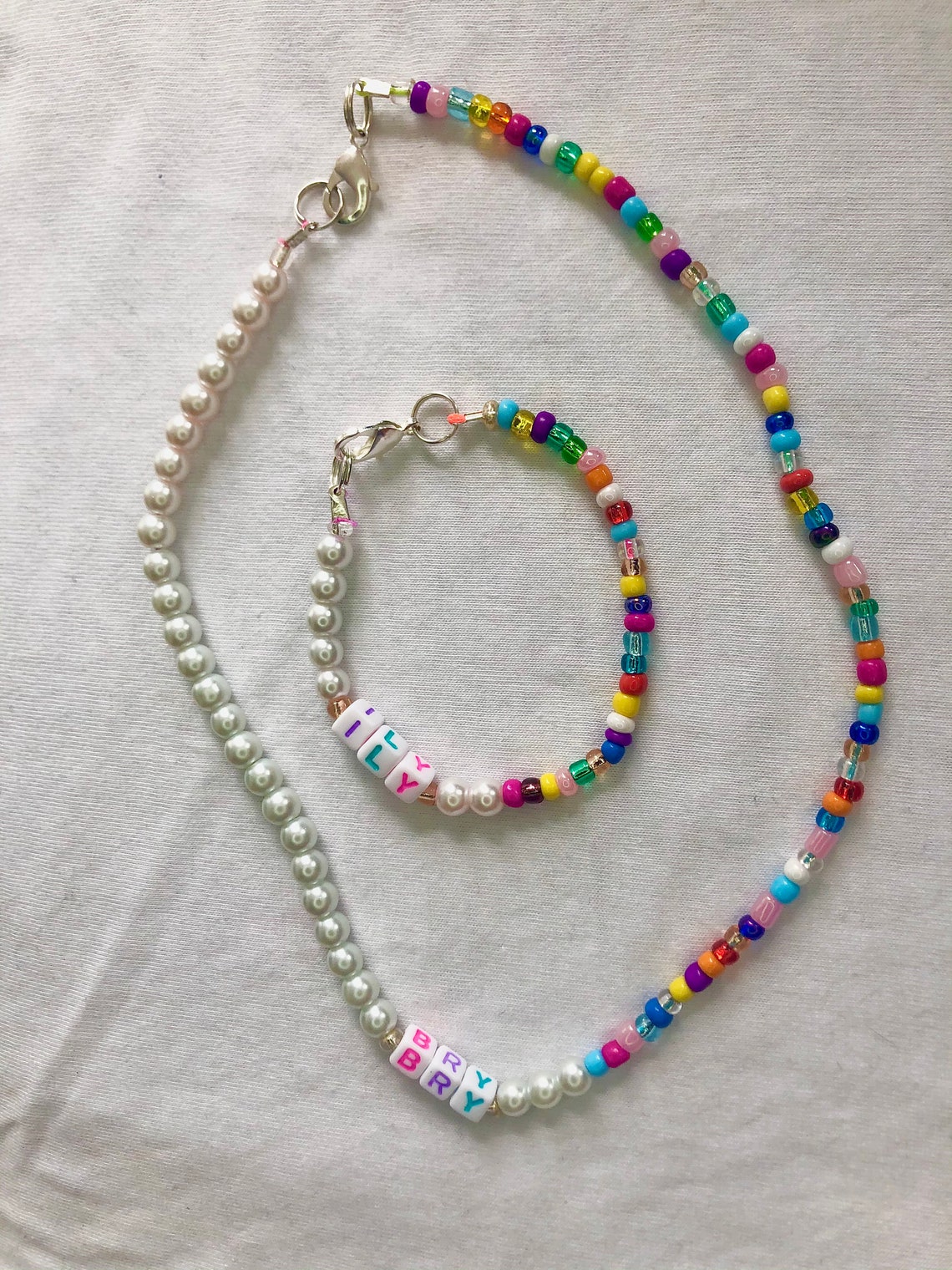 High Quality Handmade Custom Y2k Style Beaded Necklace Half Etsy UK