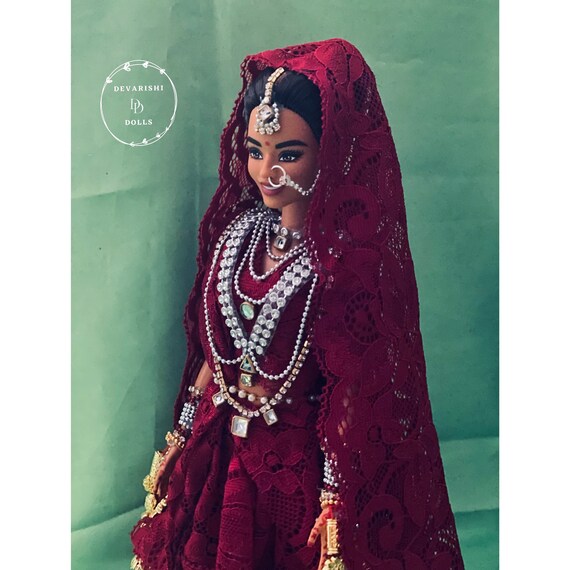 Bridal Doll Inspired by Priyanka Chopra Wedding/ Indian Bridal Doll / North  Infian Doll/ Doll in Lehanga - Etsy
