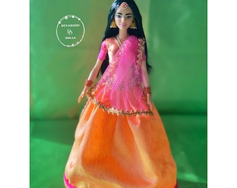 Barbie i Lehanga/ Indisk barbiedocka