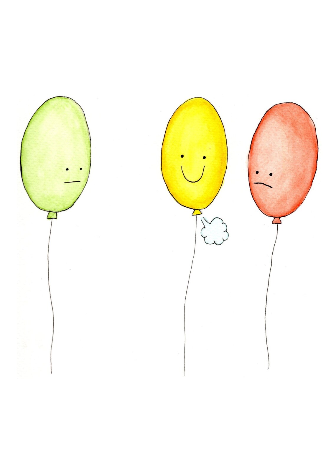 Balloon Farts / Birthday Card / Print / Poster / Wall Art Etsy