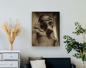 Colossus of Rameses, Egypt Canvas Print | Wall Art Photography | Egyptian Statue Hanging Wall Art