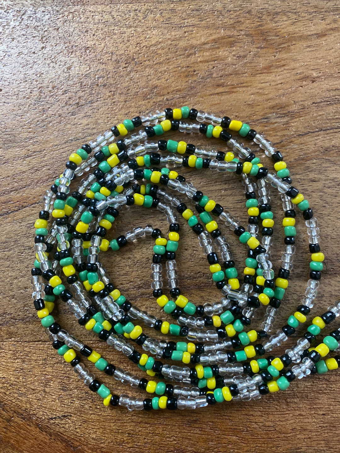 Jamaican Flag Waist Bead Waist Line Jewelry Ethnic Waist Etsy
