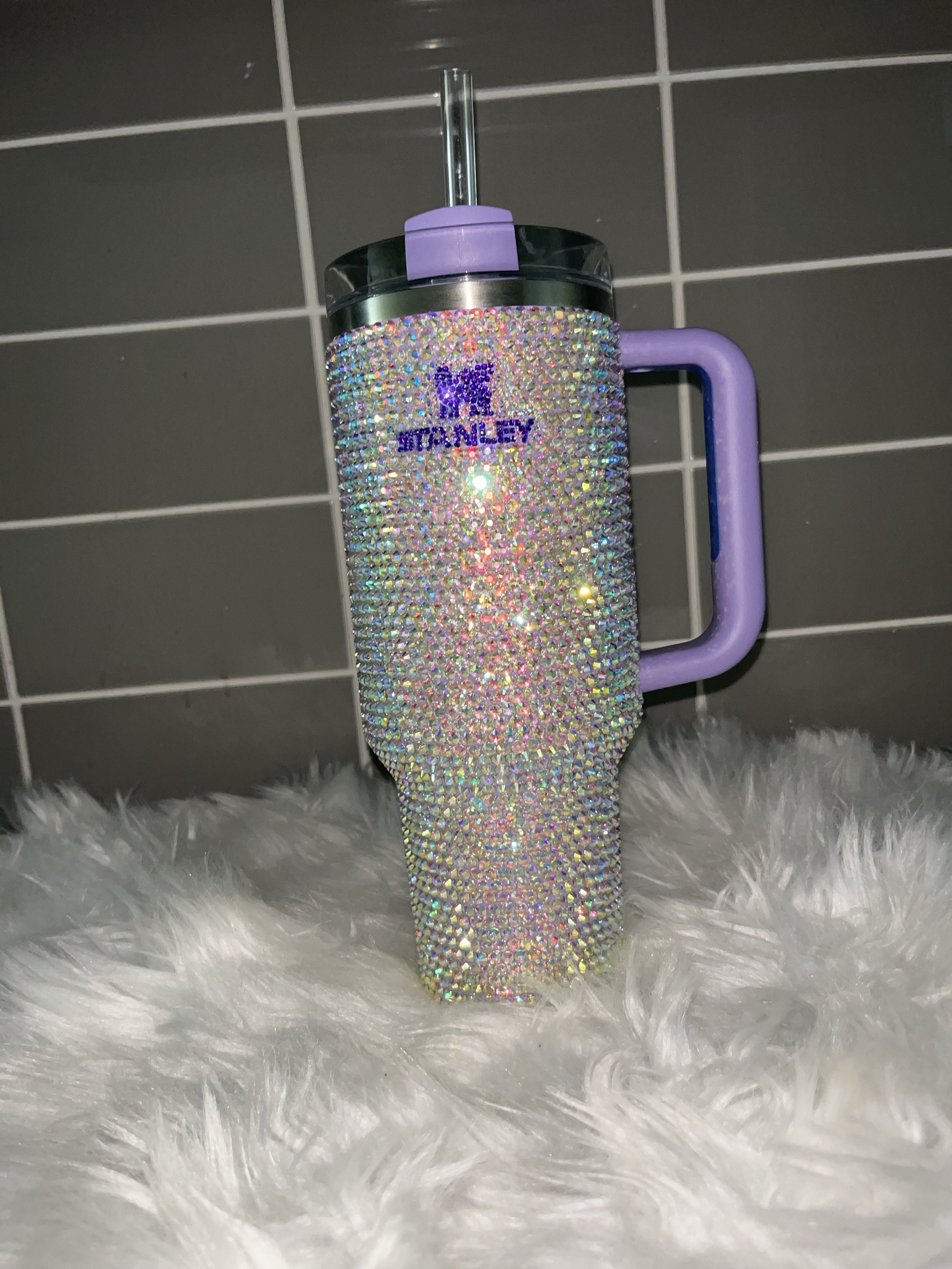 Now in purple scatter the Bling Stanley. #blingstanleycup #blingstanle, Bling  Stanley Tumbler