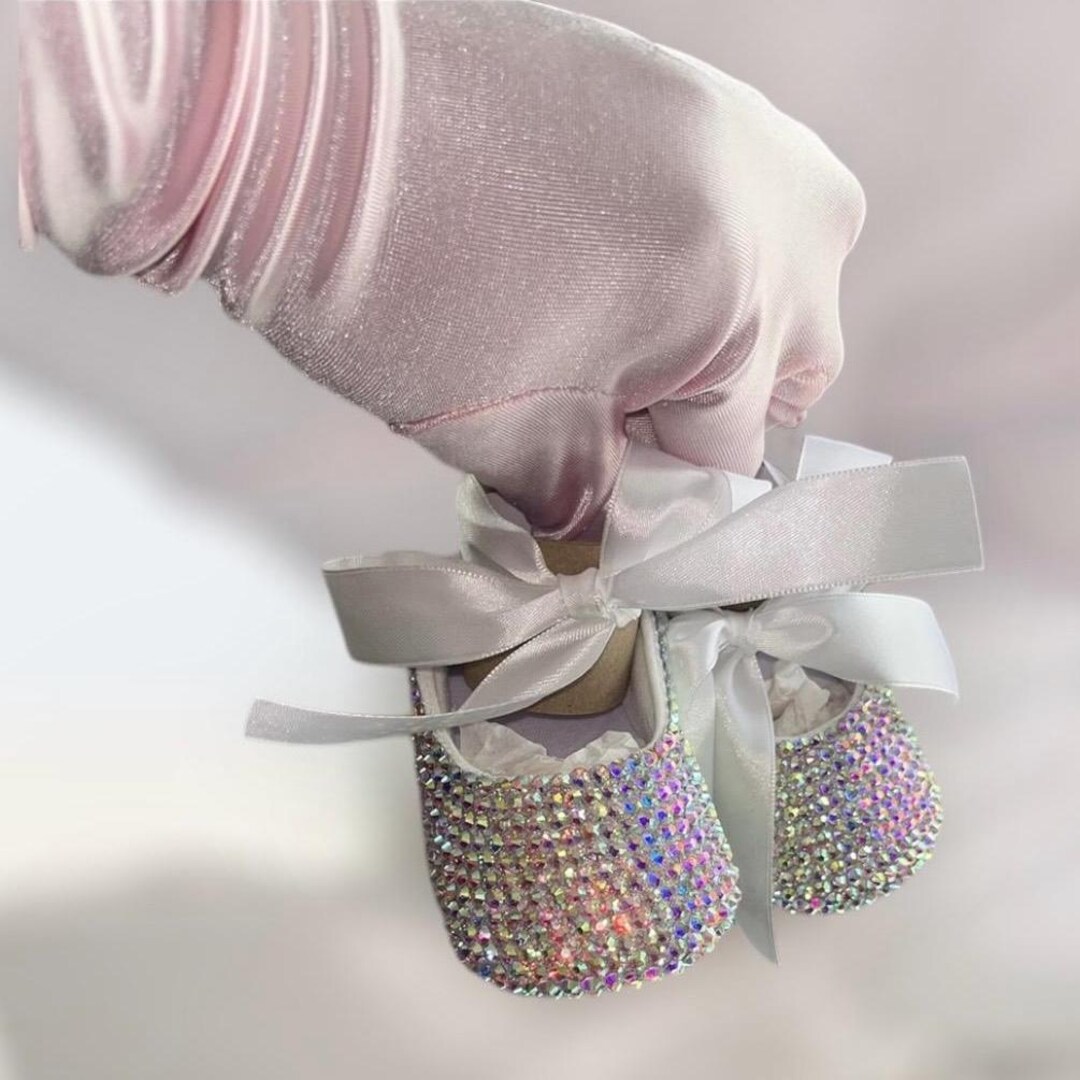 Bling Bling Golden Canvas Baby Shoes