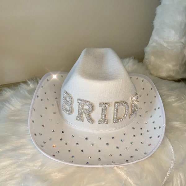 Bride Cowgirl Hat (Design 2)