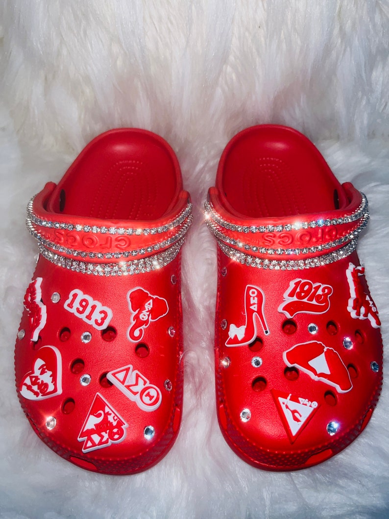 Delta Sigma Theta Theme Crocs Etsy