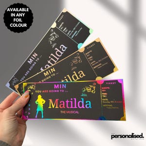 Schwarze folierte Event-Karte | Personalisierte Überraschungsgeschenk-Karte | Besonderer Weihnachtsgeschenkgutschein | Erinnerungsstücke Souvenir-Karte | Geschenk offenbaren