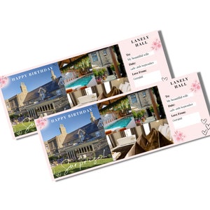 GEPERSONALISEERD Ticket Verjaardagsverrassing Eigen foto's Speciaal cadeau Cadeaubon Instapkaart Reisticket Wereldkaart
