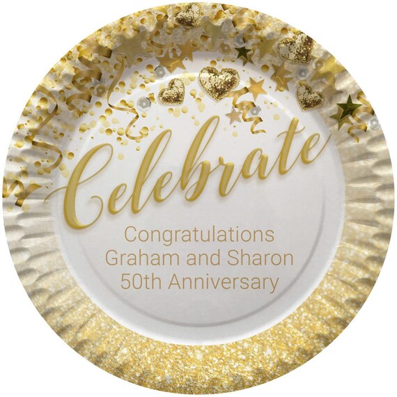 Personalised 2025 paper plates