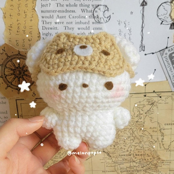 Starry Dream Sleepy Bear Plushie PDF Crochet Amigurumi Pattern