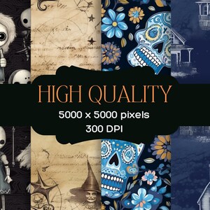 Halloween Mix Digital Paper COMMERICAL US Instant Download Scrapbooking ...
